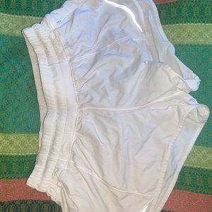 Size 4 lululemon white shorts